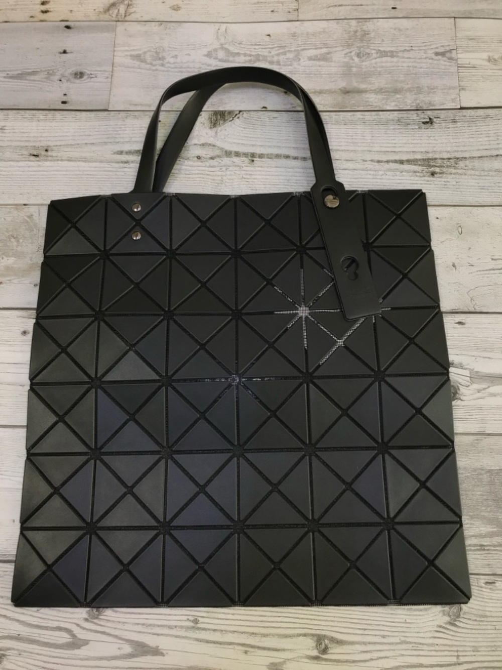 Issey Miyake Black Geometric Tote - Picture 2 of 8